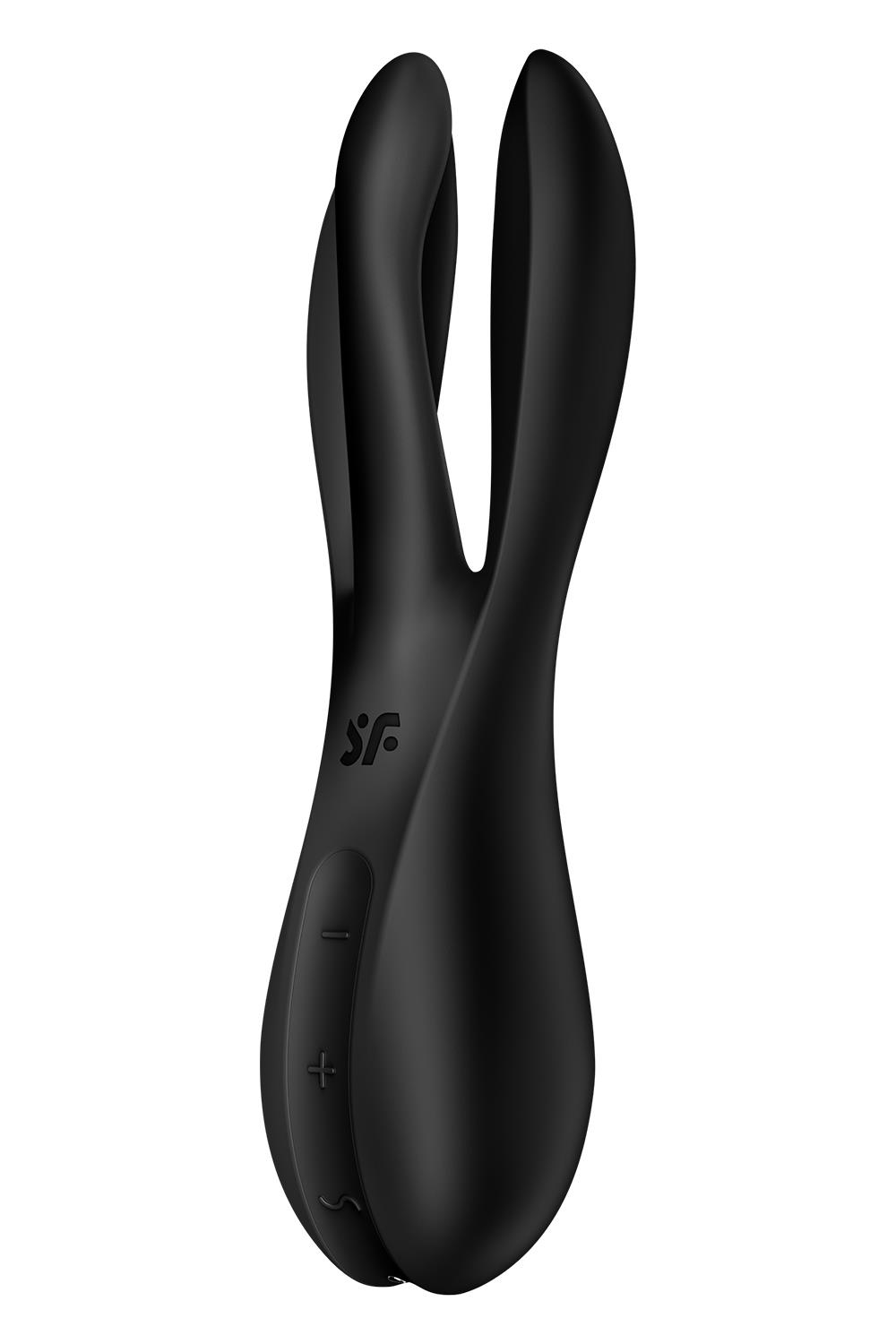 Vibratorius Satisfyer Threesome 2, juodas