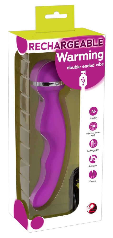 Vibratorius 2in1, violetinis