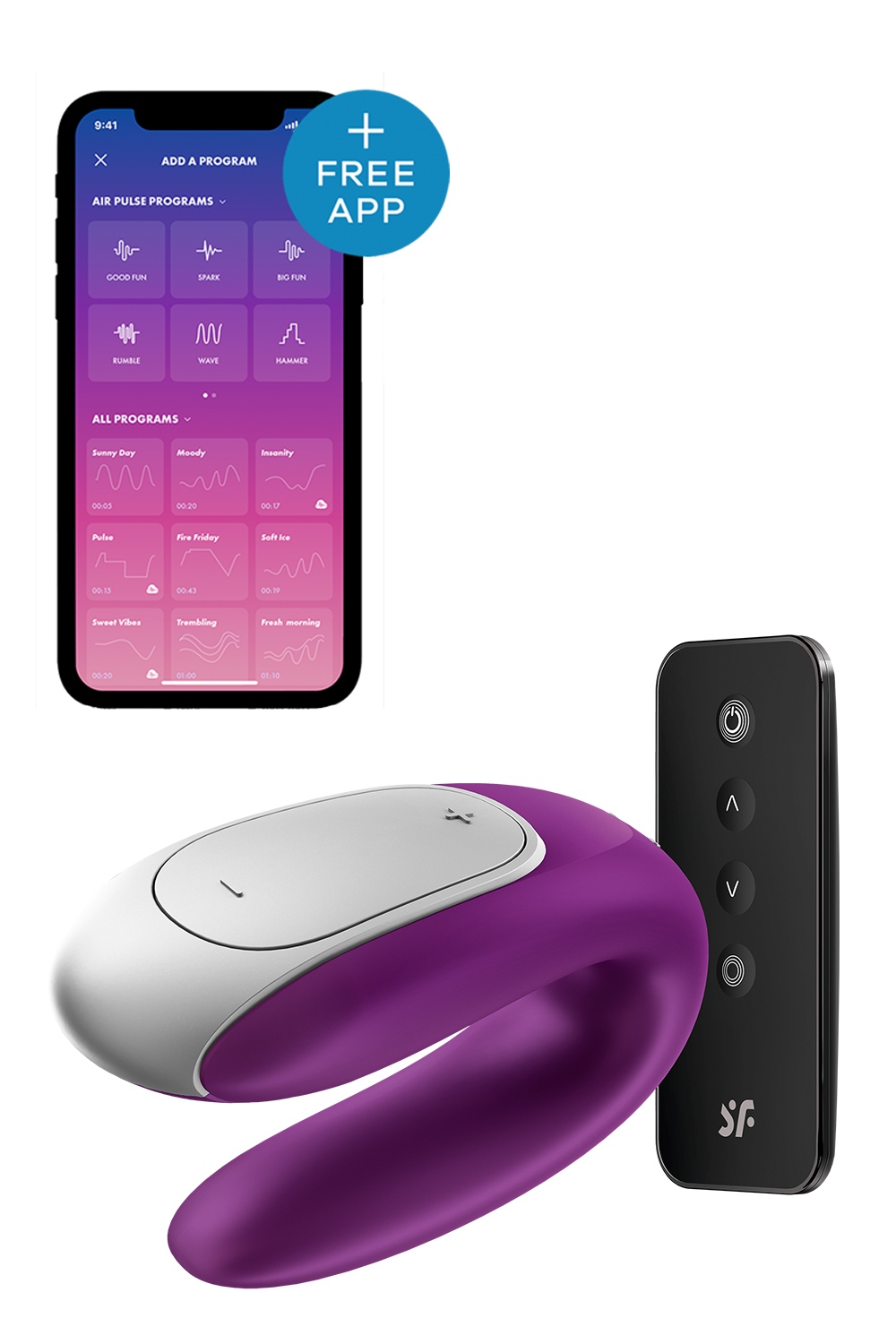 Vibratorius Satisfyer Double Fun, violetinis