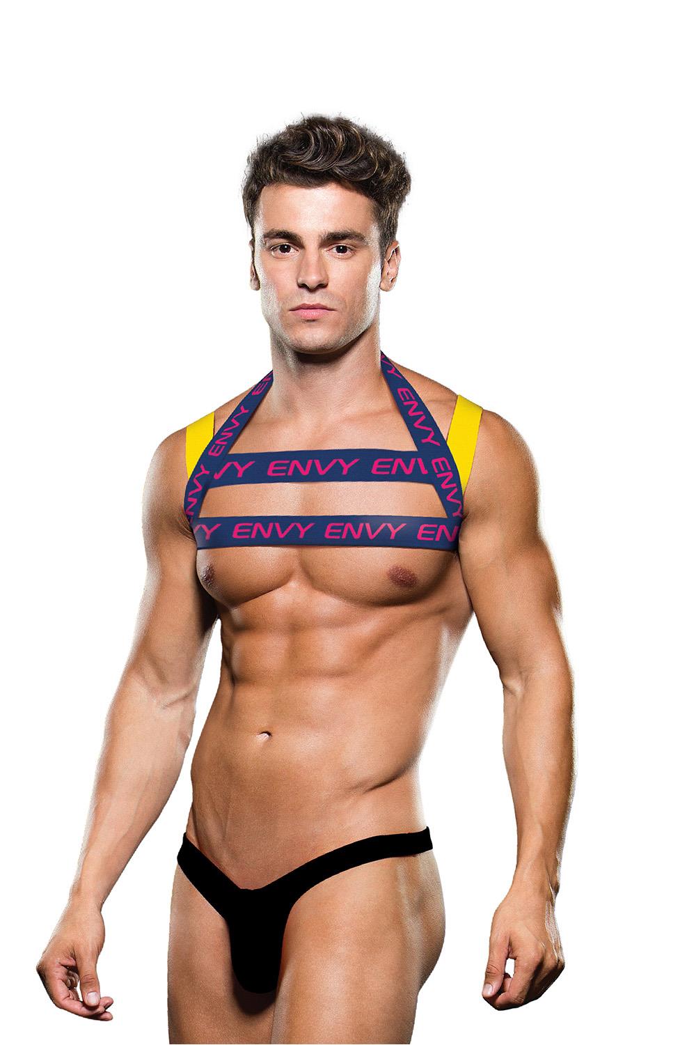 ENVY LOGO HARNESS BLUE YELLOW, S/M