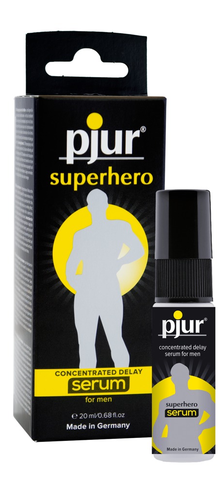 Ejakuliaciją atitolinantis serumas Pjur Superhero (20 ml)