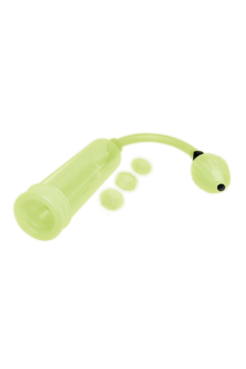 WHIPSMART GLOW IN THE DARK PENIS PUMP & STAMINA RING SET