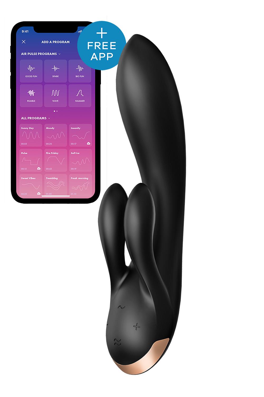 Vibratorius Satisfyer, juodas