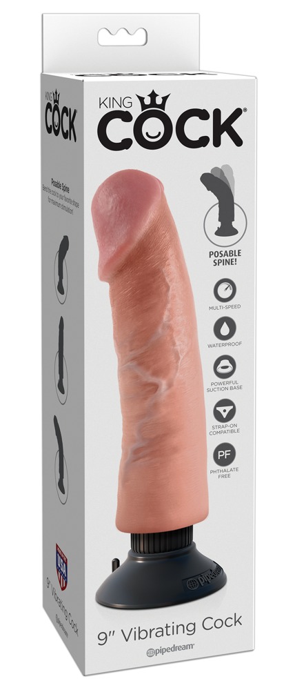 Vibruojantis dildo King Cock' 9