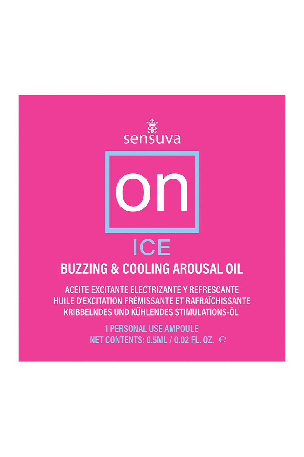 SENSUVA ON ICE AROUSAL OIL SINGLE USE AMPOULE PACKET