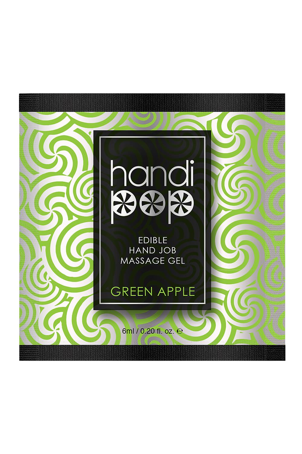 SENSUVA HANDIPOP EDIBLE MASSAGE GEL GREEN APPLE 6 ML