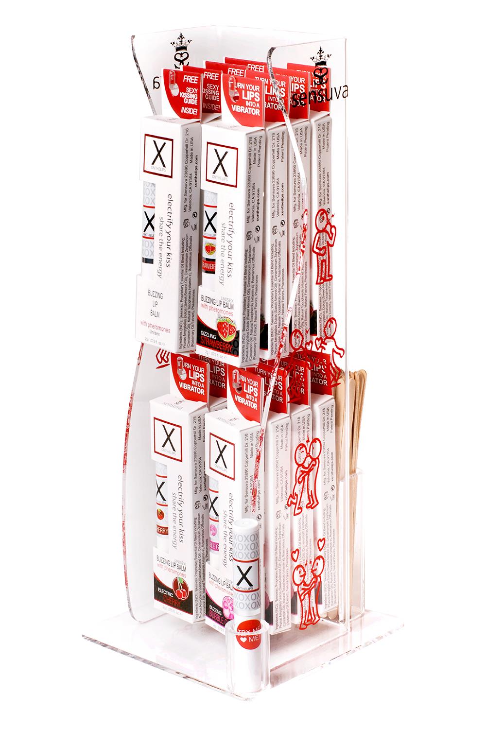 SENSUVA X ON THE LIPS ASSORTED 16 PIECE TOWER DISPLAY