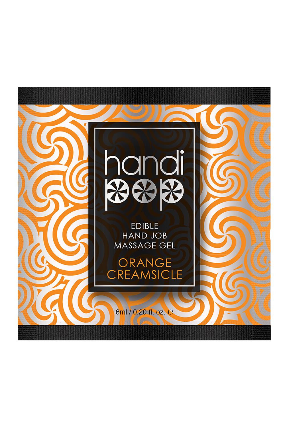 SENSUVA HANDIPOP EDIBLE MASSAGE GEL ORANGE CREAMSICLE 6 ML