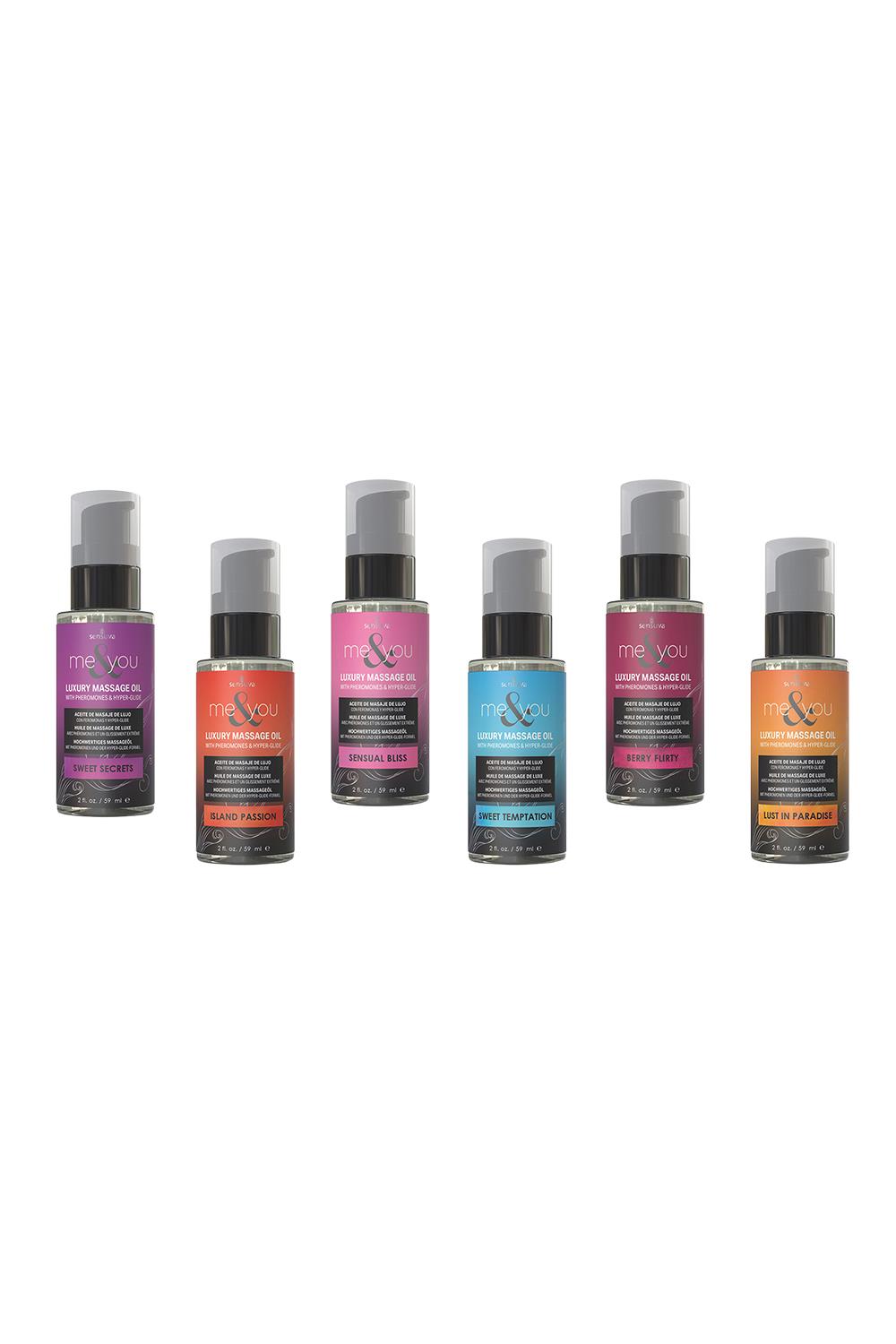 SENSUVA ME AND YOU MASSAGE OIL ASSORTED 12