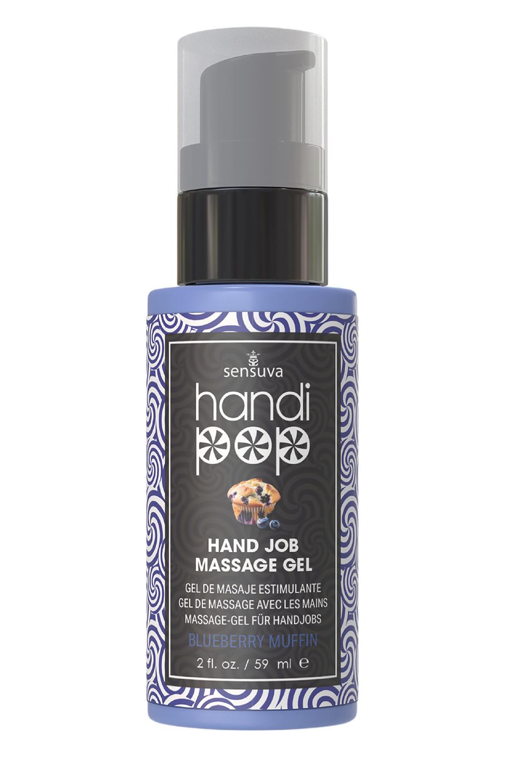 SENSUVA HANDIPOP EDIBLE MASSAGE GEL BLUEBERRY MUFFIN 59ML