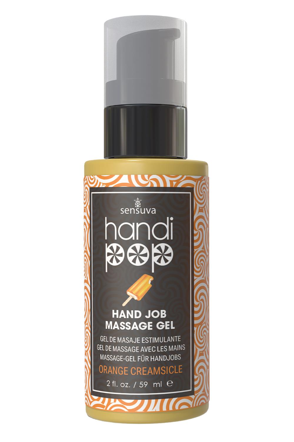 SENSUVA HANDIPOP EDIBLE MASSAGE GEL ORANGE CREAMSICLE 59ML