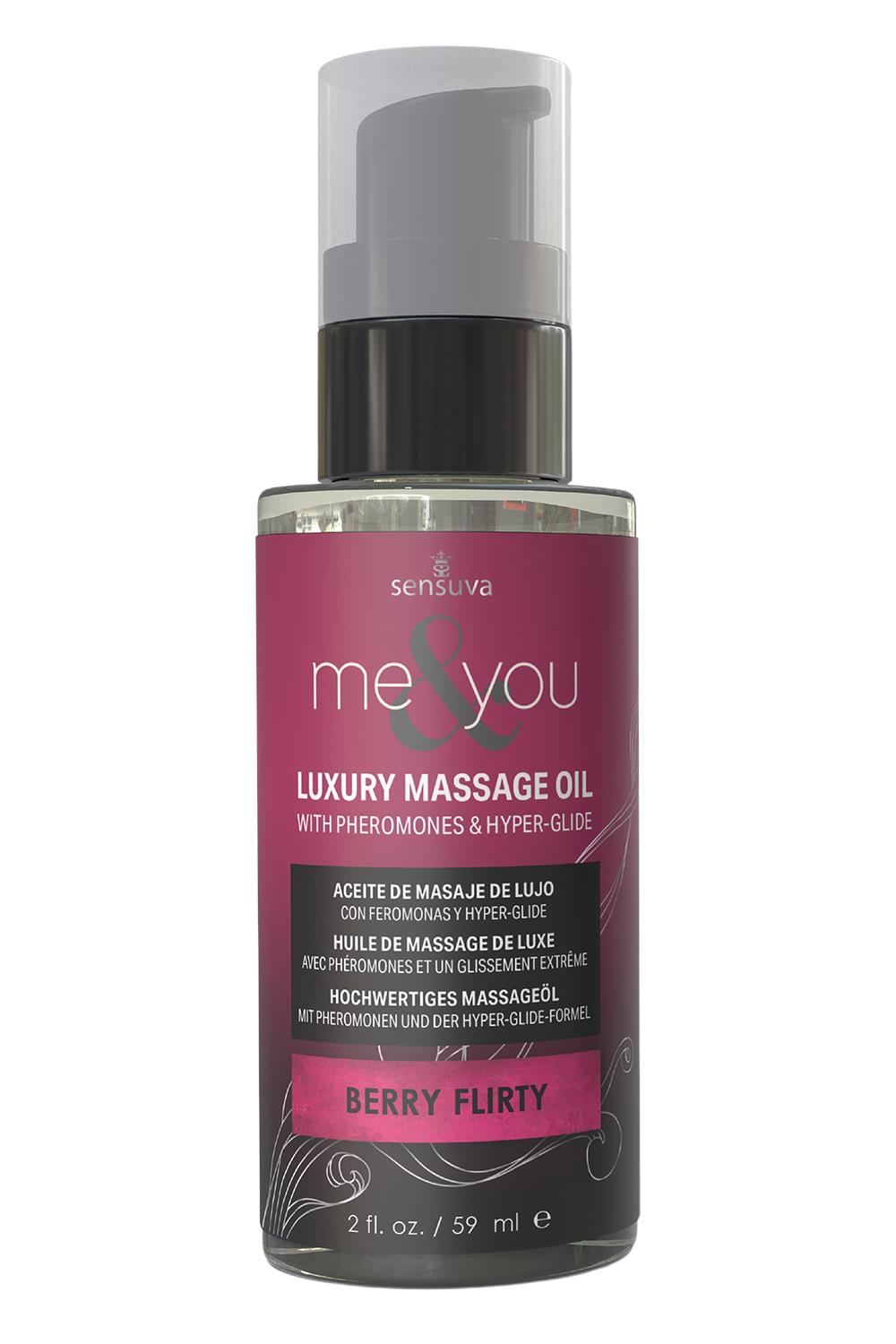 SENSUVA ME AND YOU MASSAGE OIL BERRY FLIRTY 59ML