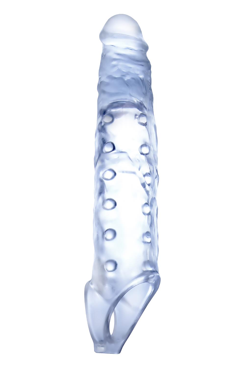 NMC 9 INCH TPE TRANSPARENT PENIS LENGTH ENHANCER WITH BALL STRAP