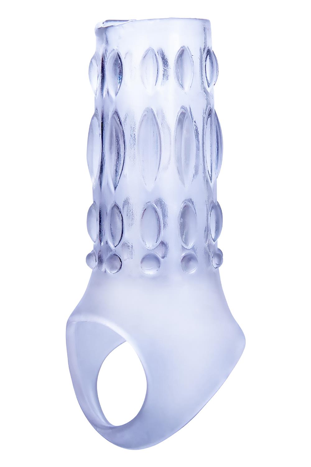 NMC 3 INCH TPE TRANSPARENT PENIS ENHANCER WITH BALL STRAP