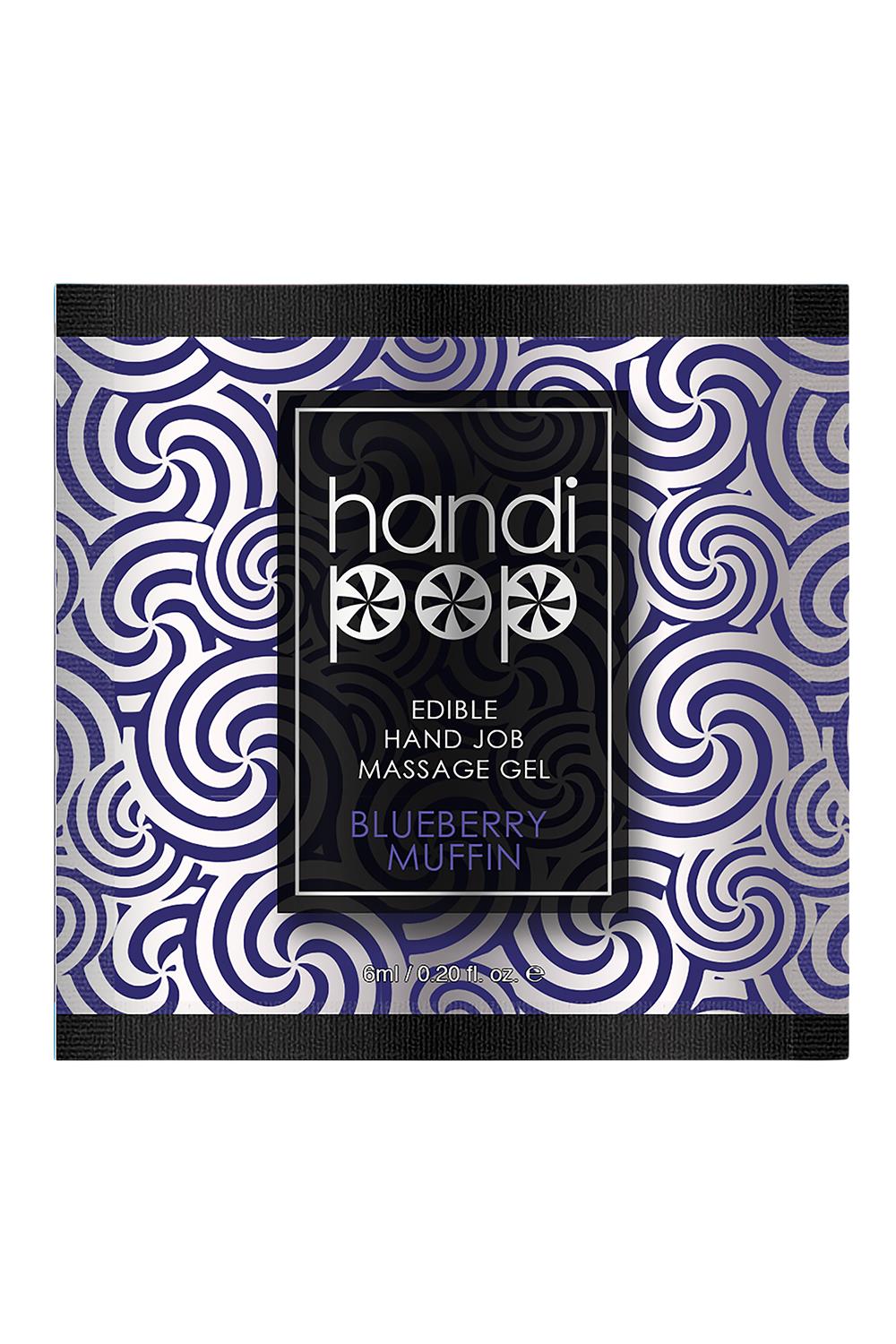 SENSUVA HANDIPOP EDIBLE MASSAGE GEL BLUEBERRY MUFFIN 6 ML