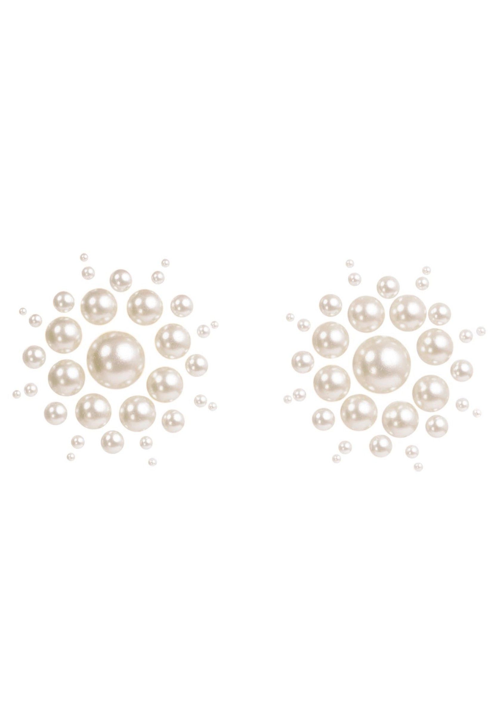 Isla Pearl Nipple Stickers - White - One Size