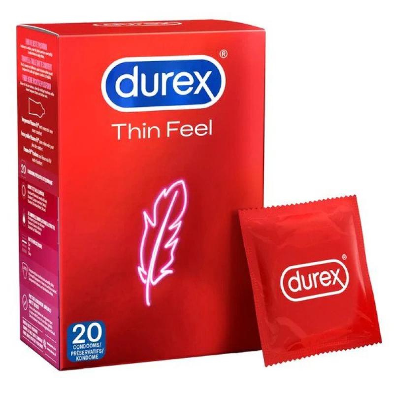 Prezervatyvai Durex Thin Feel, 20 vnt.