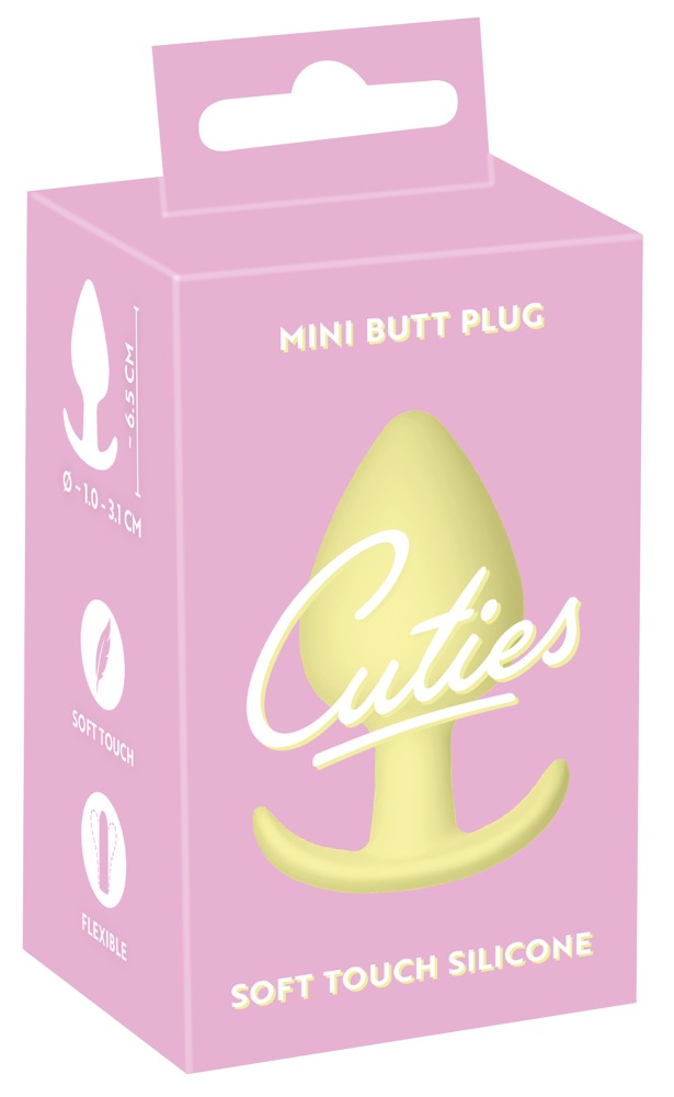 Cone-shaped butt plug - Cuties Plugs Yellow