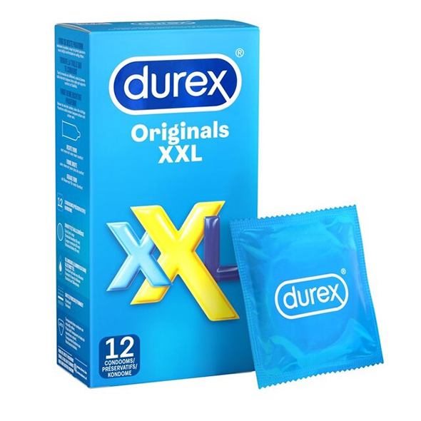 Prezervatyvai Durex Originals XXL, 12 vnt.