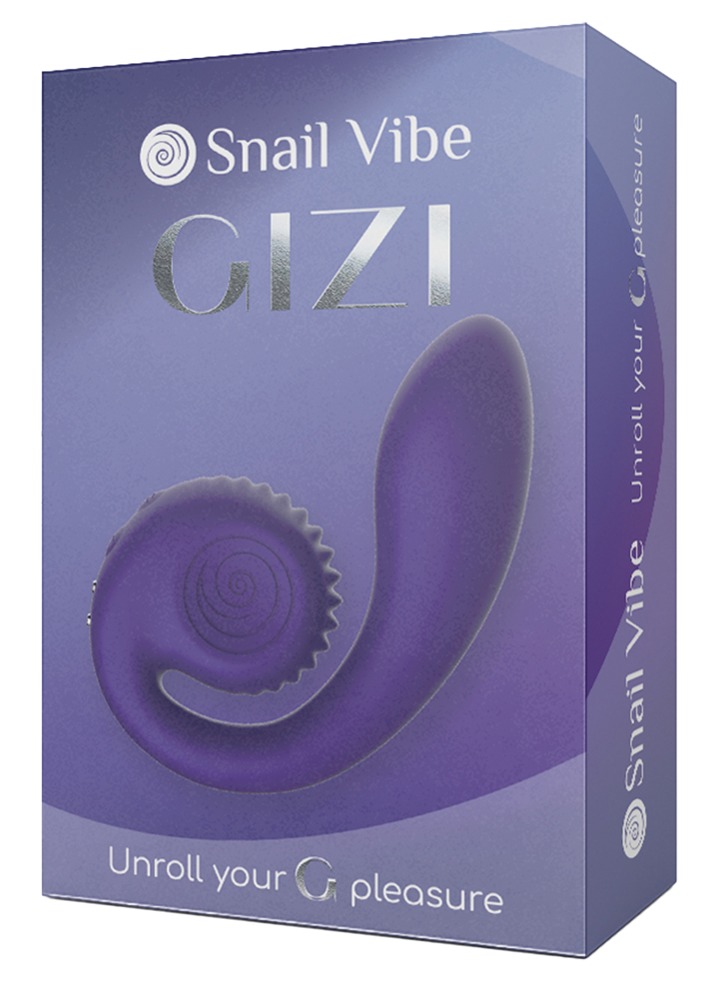 Vibratorius Snail Vibe Gizi, violetinis