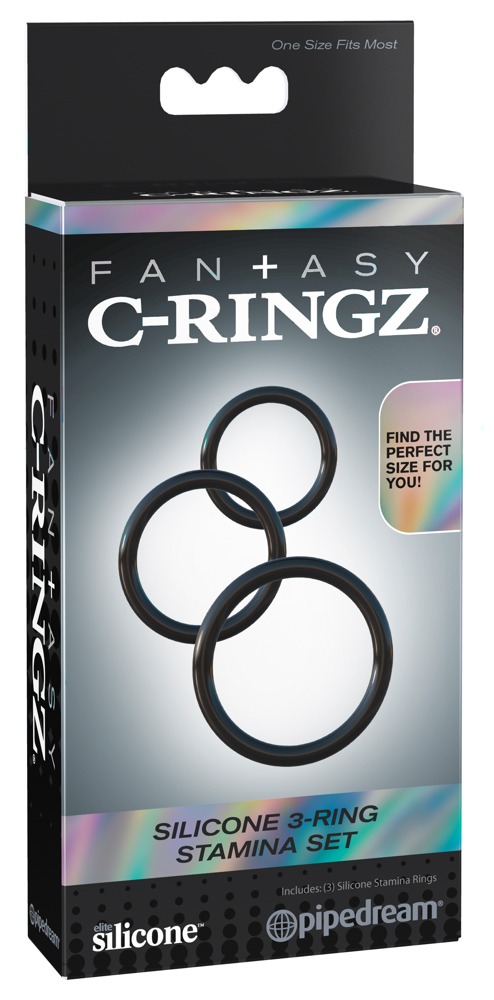 Fantasy C-Ringz Stamina Set 3 dalių varpos žiedų rinkinys