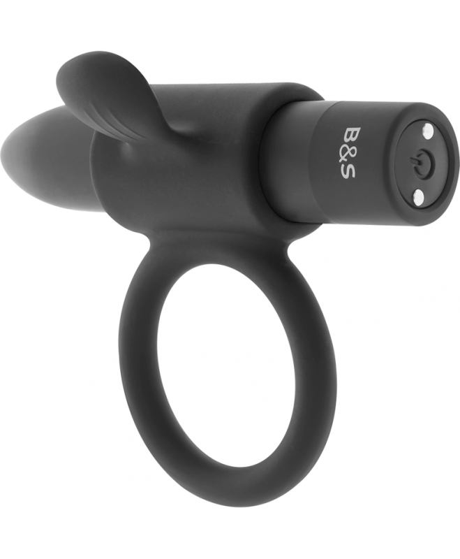 BLACK&SILVER - CAMERON BLACK RECHARGEABLE RING