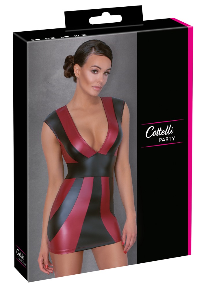 Cottelli Party seksuali suknelė, juoda/raudona, S/M/XL, XL