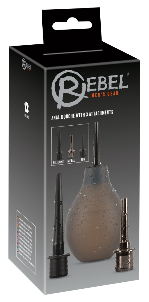 Rebel anal douche with 3 attch