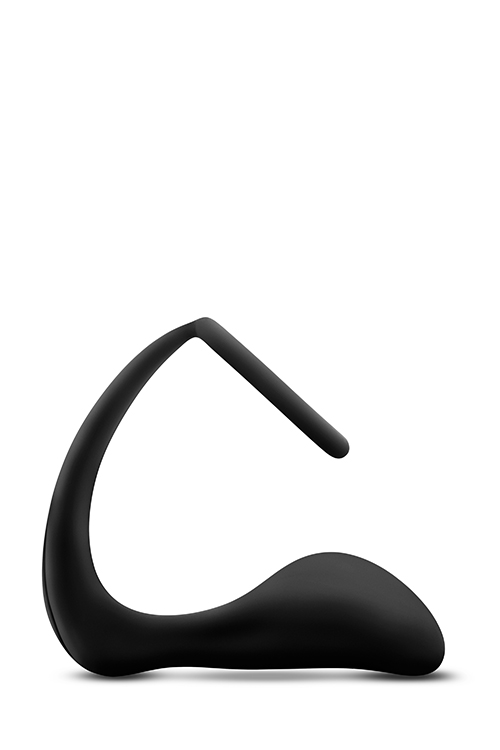 Anal adventures cock ring plug black