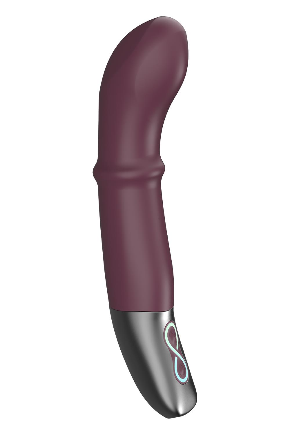 NMC 7 INCH SILICONE RECHARGEABLE VIBRATOR RUBINE RED