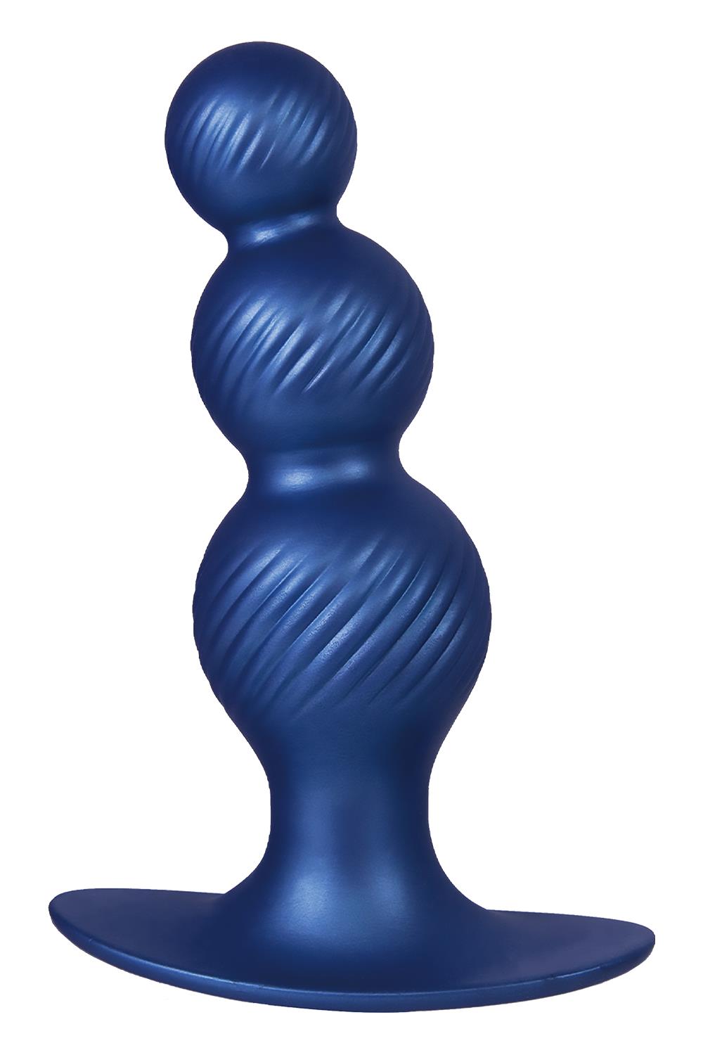 NMC 5 INCH SILICONE ANAL PLUG IN METALLIC BLUE