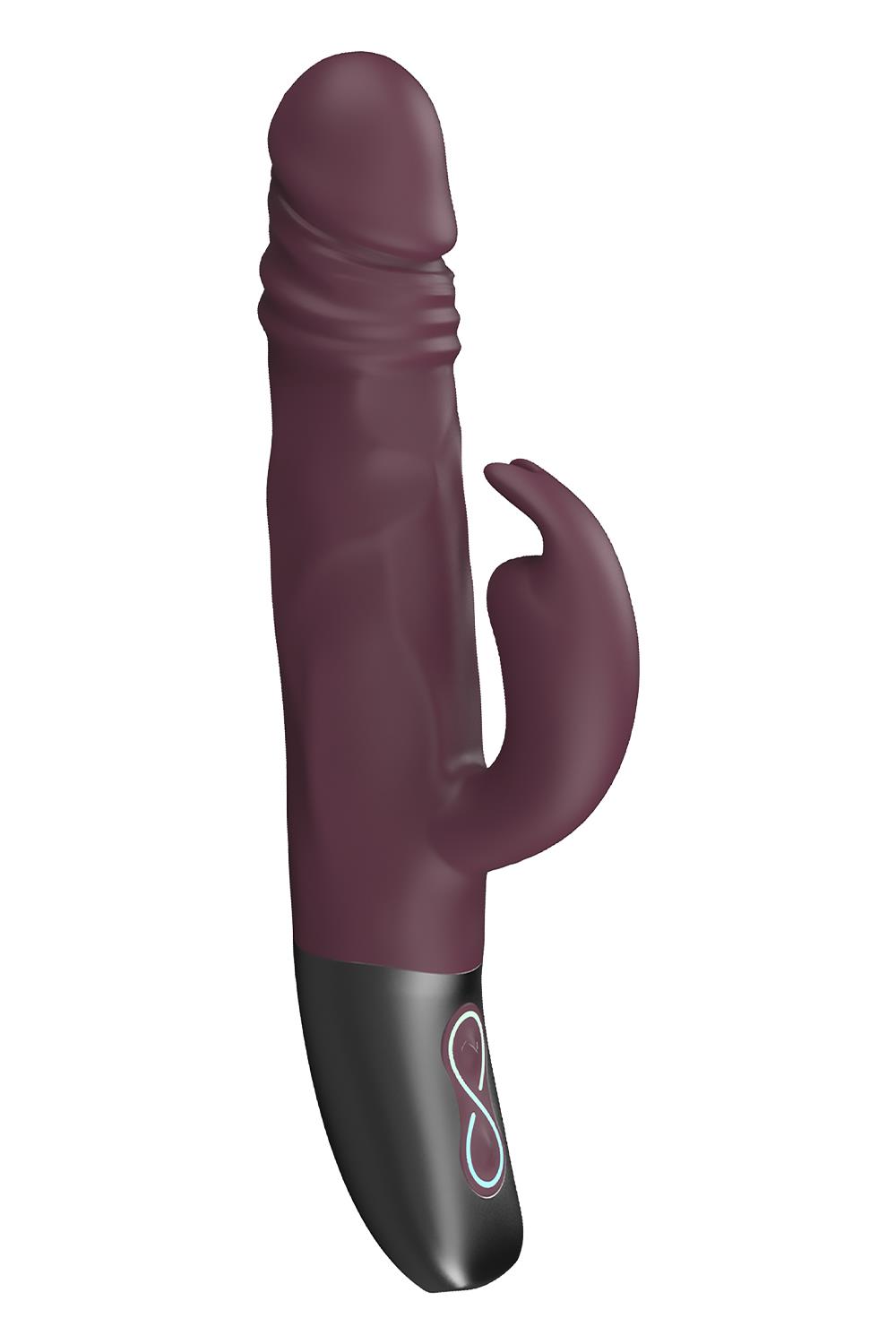 NMC SILICONE RECHARGEABLE VIBRATOR RUBINE RED