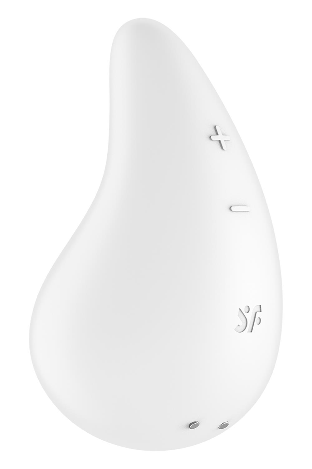 Vibratorius Satisfyer Dew Drop Lay-on, baltas