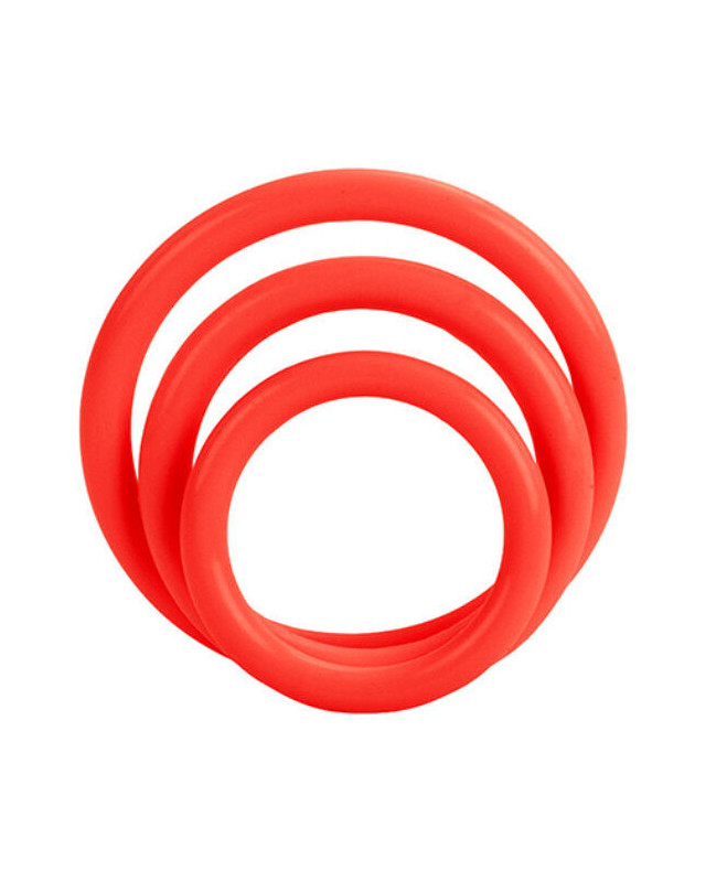CALEX TRI-RINGS SET RED