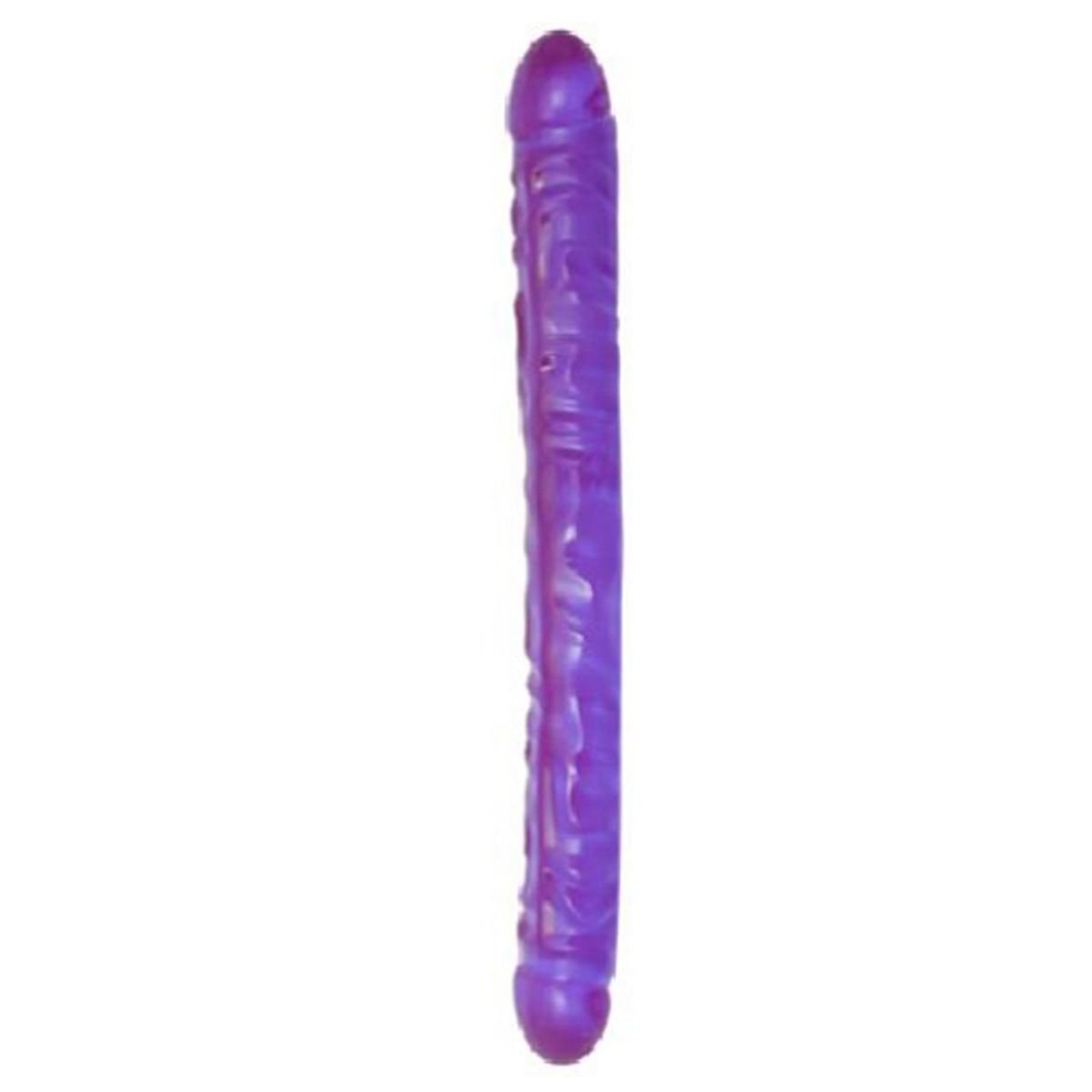 Dvigubas varpos imitatorius Doc Johnson Crystal Jellies, violetinis