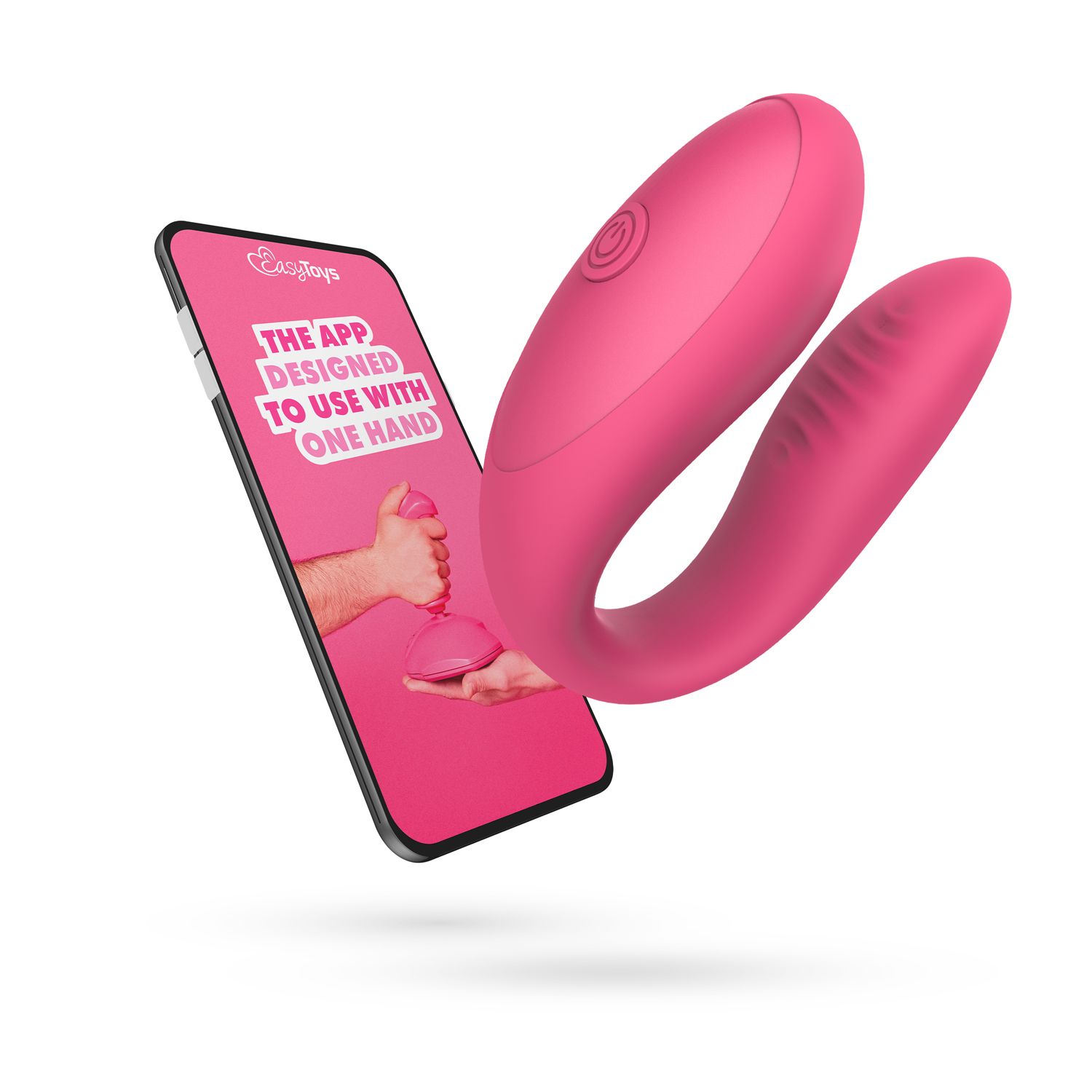 Vibratorius EasyToys EasyConnect Couples Vibrator Orio, rožinis