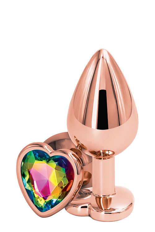Analinis kištukas Rose Gold Heart, M dydis