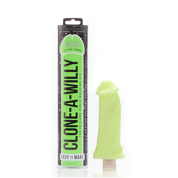 Penio klonavimo rinkinys Clone A Willy Glow-in-Dark Green