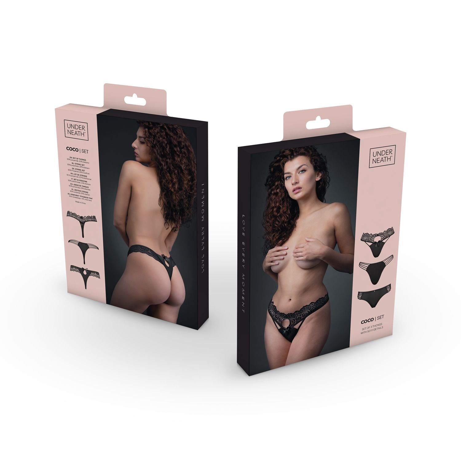Apatiniai Coco Thong, 3 vnt.