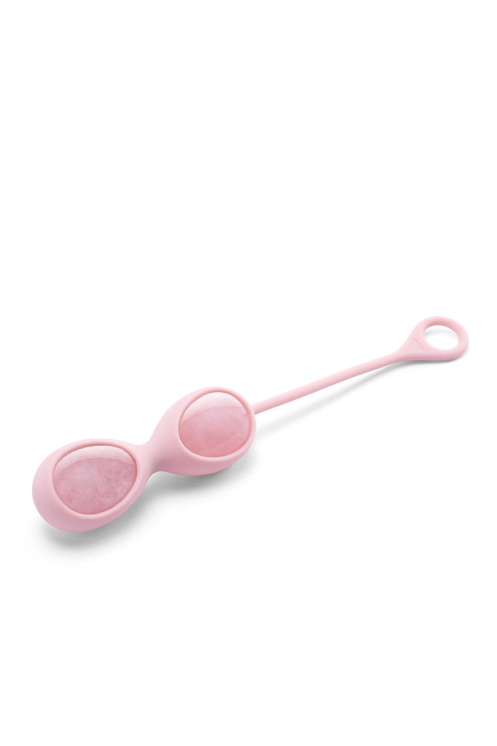 Vaginaliniai kamuoliukai Le Wand Crystal Yoni Eggs, rožiniai