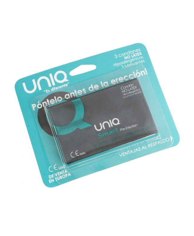 UNIQ SMART LATEX FREE PRE-ERECTION CONDOMS 3 UNITS