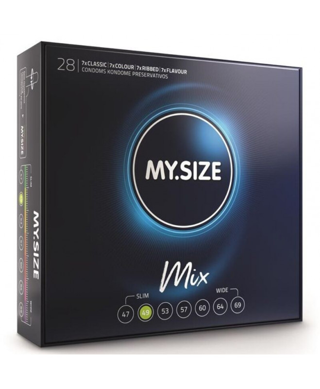 MY SIZE MIX CONDOMS 49 MM 28 UNITS