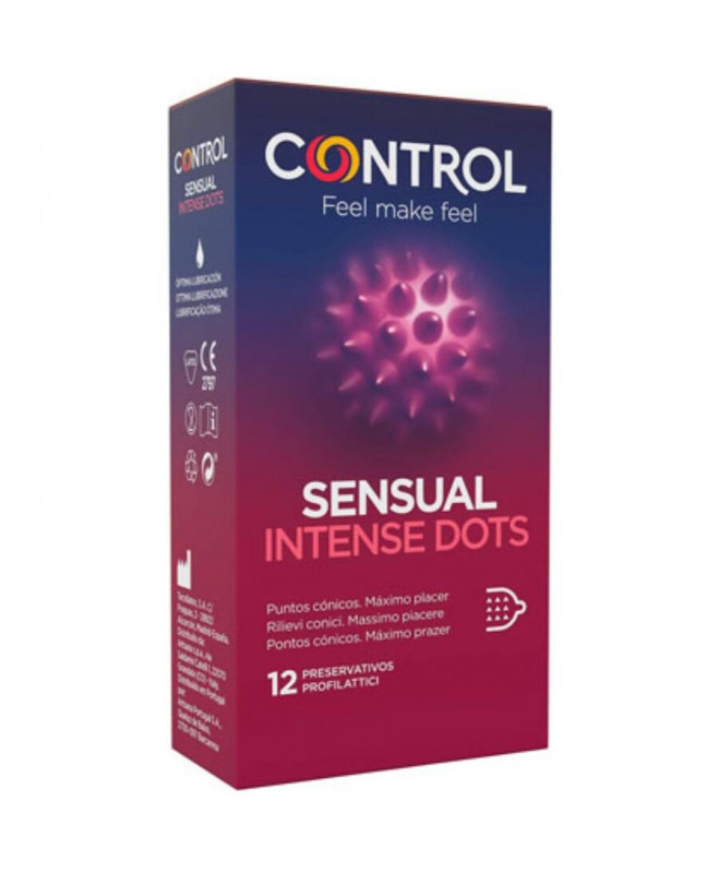 CONTROL SPIKE CONDOMS WITH CONICAL POINTS 12 UNITS