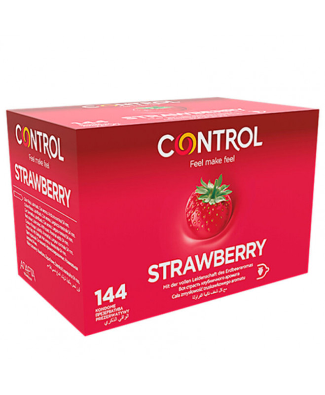 CONTROL ADAPTA STRAWBERRY CONDOMS 144 UNITS