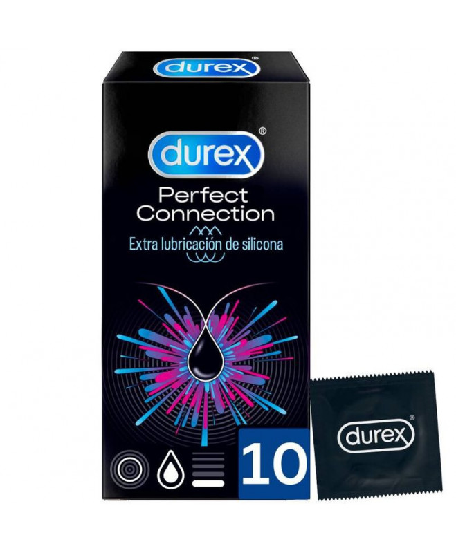 DUREX PERFECT CONNECTION SILICONE EXTRA LUBRIFICATION 10 UNITS