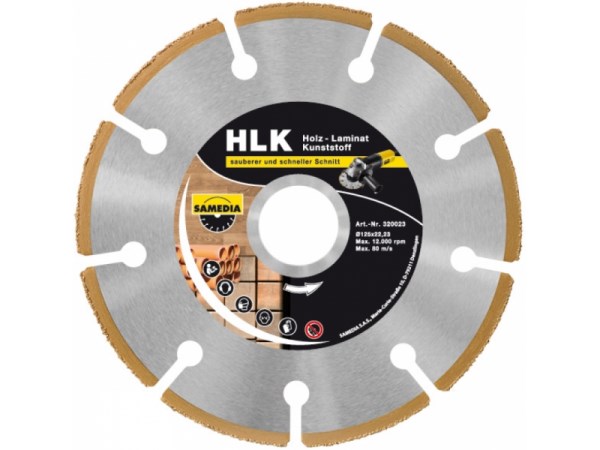 Diskas universalus 125 x 22,2 mm Fine HLK Samedia