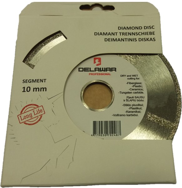 Diskas deimantinis 125x22,2 mm Delawar