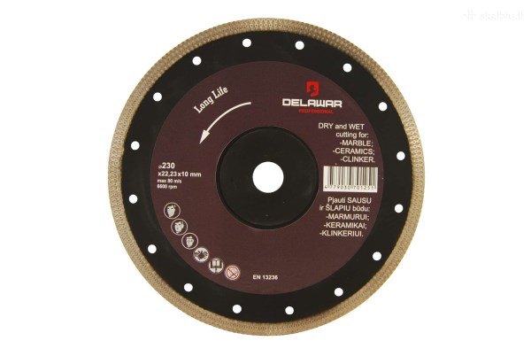 Diskas deimantinis 250x1,8x25,4 mm XTurbo Delawar