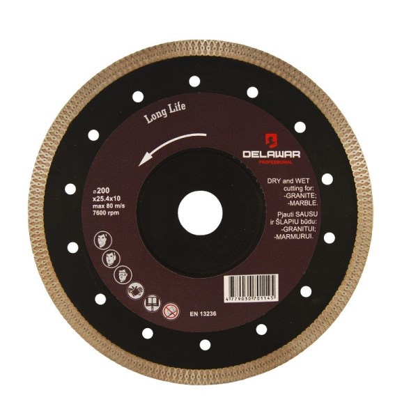 Diskas deimantinis 180x1,5x25,4 mm XTurbo Delawar