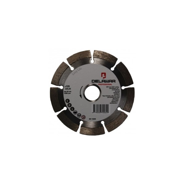 Diskas deimantinis 150x2,5x22,2 mm Segment Delawar